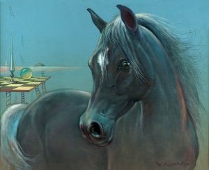 Majestic horse IV. Óleo sobre lienzo, 33 x 41 cm. 2014
